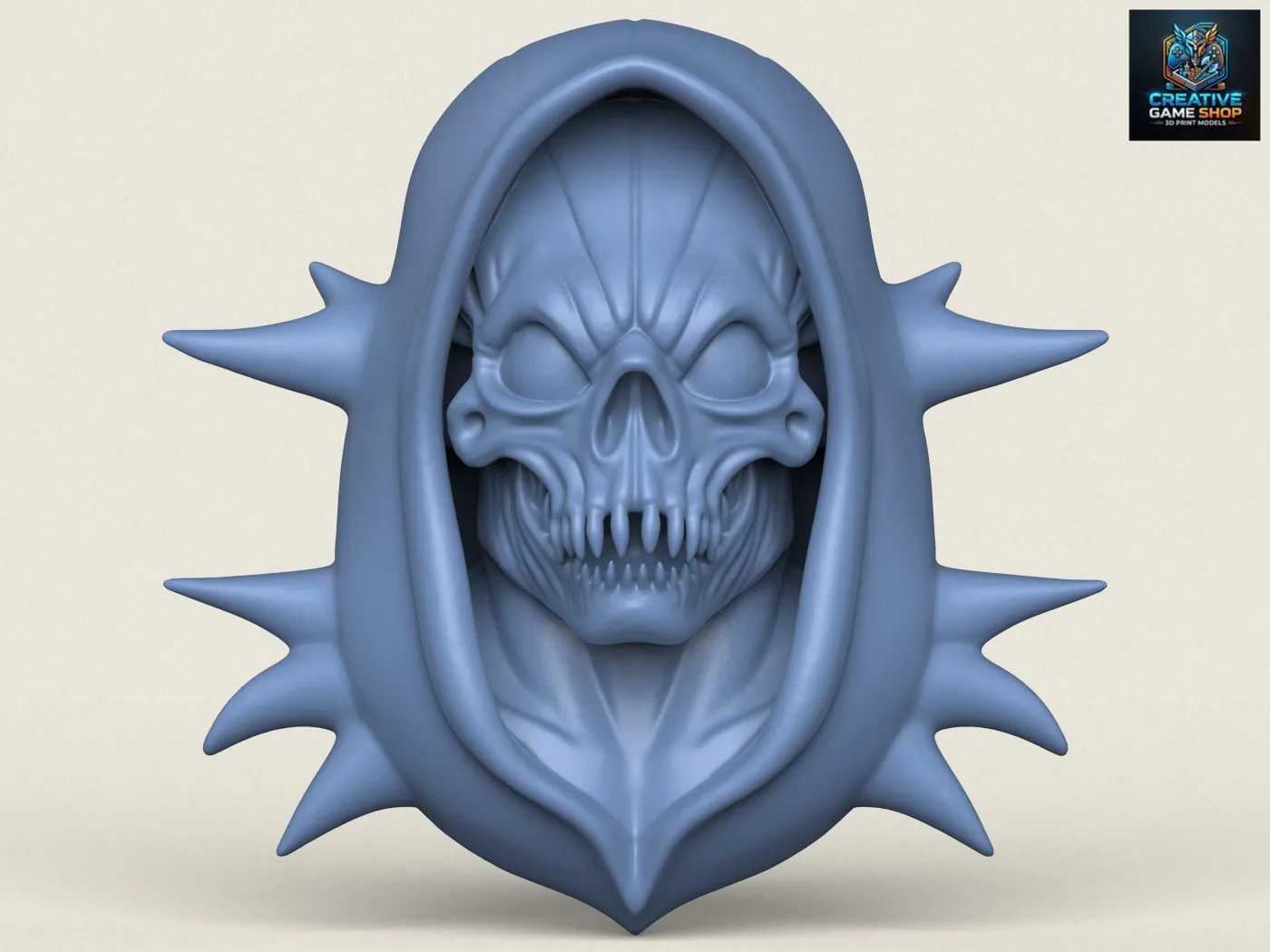 Horror Skull 3D Print Model .c4d .max .obj .3ds .fbx .stl .blend