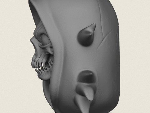 Horror Skull Print Ready 3D Druckmodell