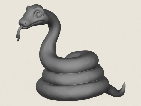 Anaconda Snake Print Ready Modelo de Impressão 3D