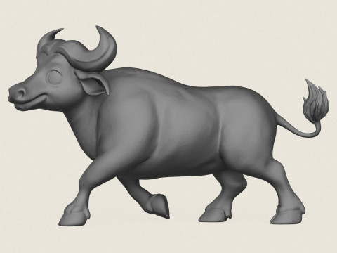 Buffalo Toy Print Ready Modelo de impresión 3D