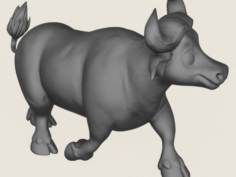 Buffalo Toy Print Ready Modelo de impresión 3D