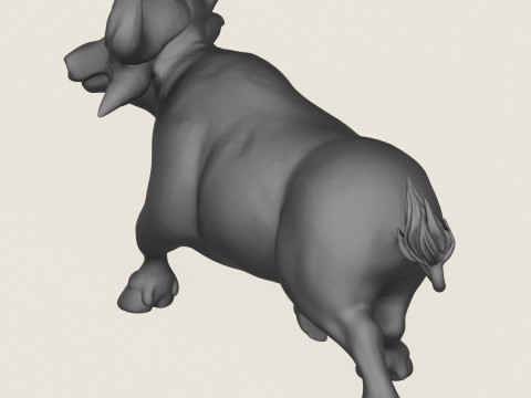 Buffalo Toy Print Ready Modelo de impresión 3D