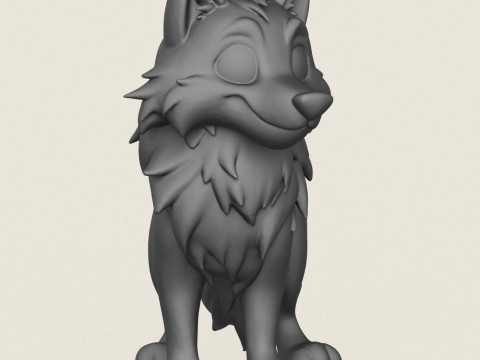 Wolf Toy Print Ready 3D Принт Модель
