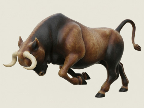 Charging Bull 3D Print Model