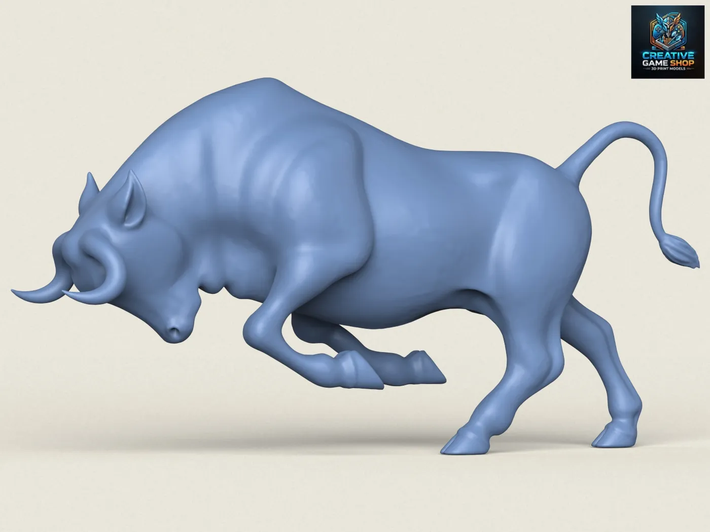 H&uuml;cum Boğası 3D Baskı Modeli .c4d .max .obj .3ds .fbx .stl .blend 