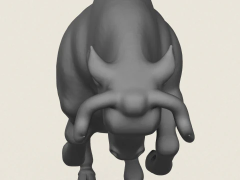 Charging Bull 3D Print Model
