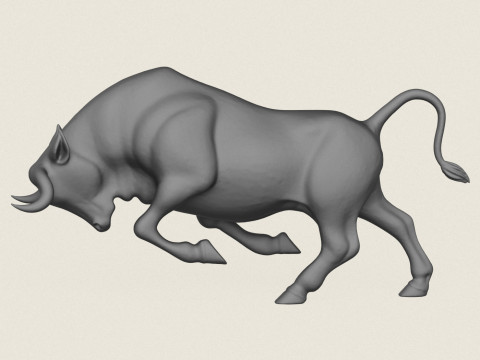 Charging Bull Print Ready 3D Принт Модель