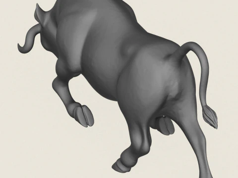 Charging Bull 3D Print Model