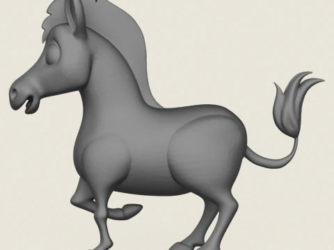 ゼブラ 3Dプリントモデル