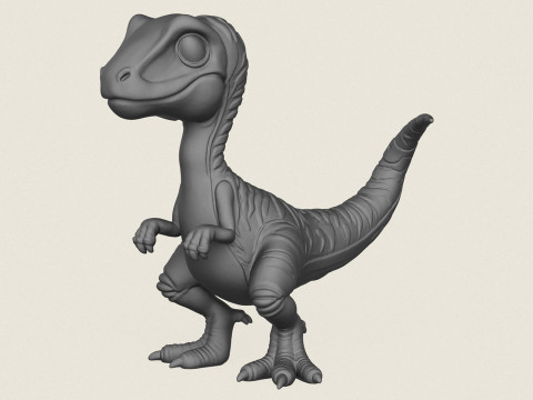 Raptor Toy Print Ready 3D प्रिंट मॉडल