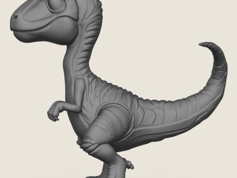 Raptor Toy Print Ready 3D Print Model