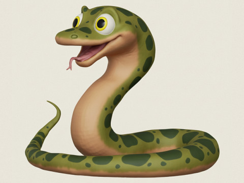 Snake 3Dプリントモデル