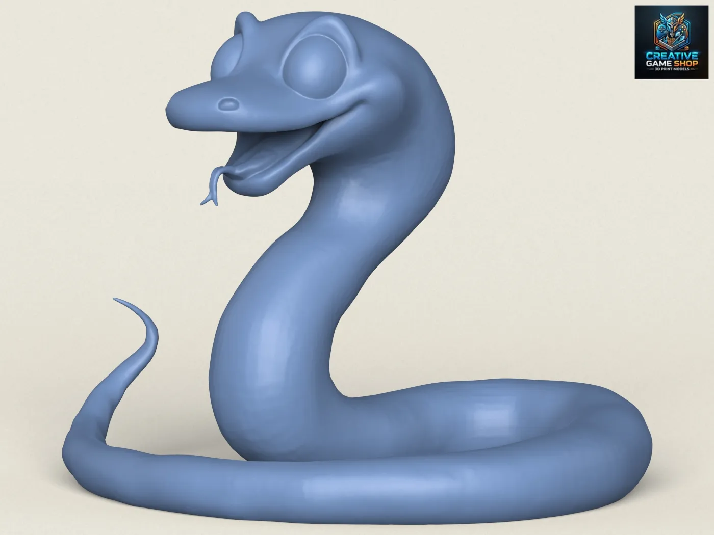 Snake 3D Print Model .c4d .max .obj .3ds .fbx .stl .blend