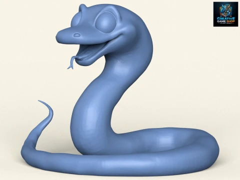 蛇 3Dプリントモデル