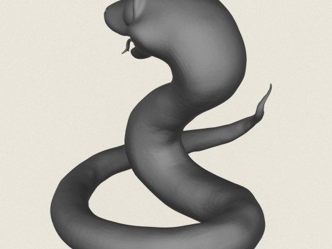 Snake Toy Print Ready 3D Print Model