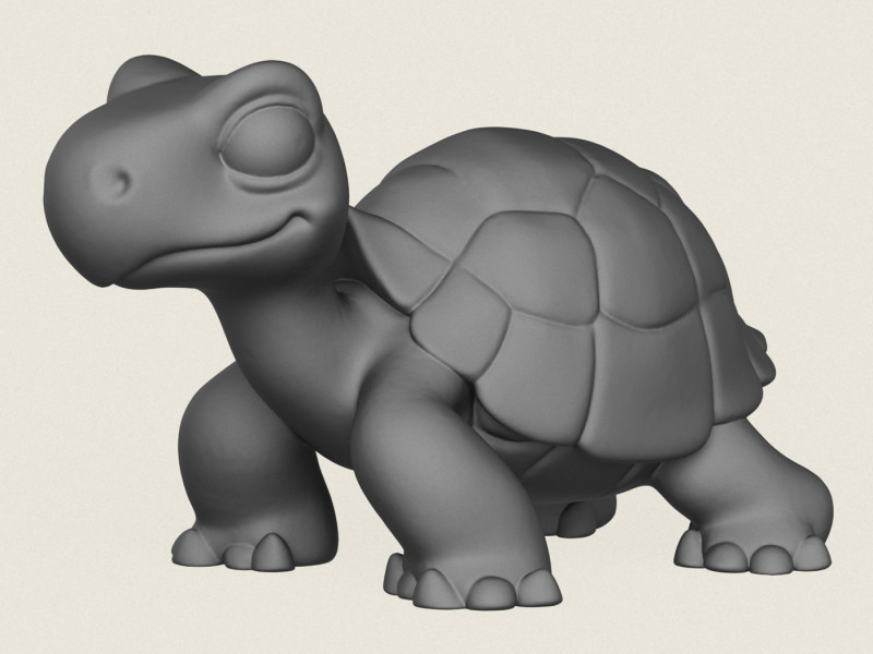 Turtle 3D Print Model .c4d .max .obj .3ds .fbx .stl .blend 
