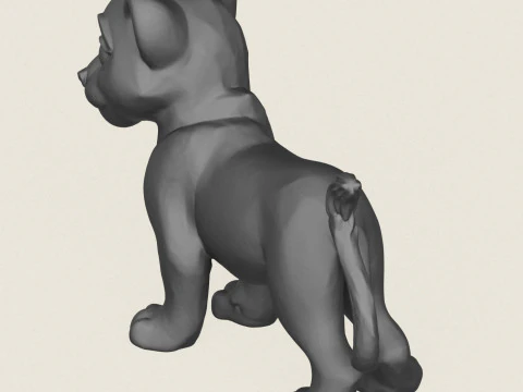 Lion Cub 3D Print Model