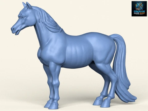 Cavalo Modelo de Impressão 3D
