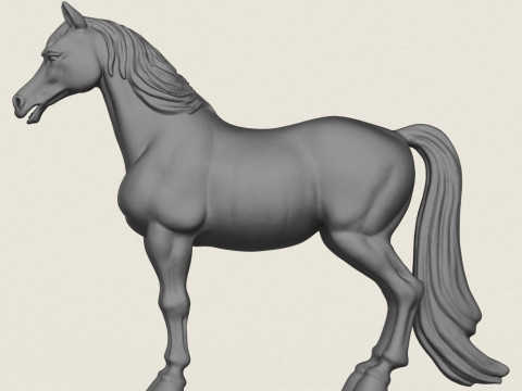 Horse Print Ready 3D Baskı Modeli