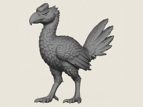 Dinosaur Bird Print Ready Model Cetak 3D