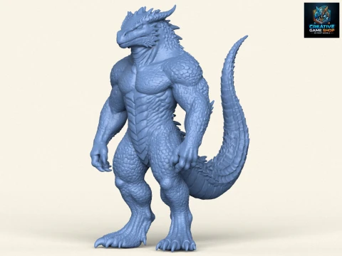 Personaggio della lucertola mostro Modello di stampa 3D