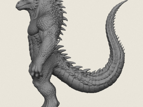 Monster Lizard Print Ready 3D 打印模型
