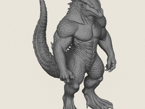 Monster Lizard Print Ready 3D 打印模型