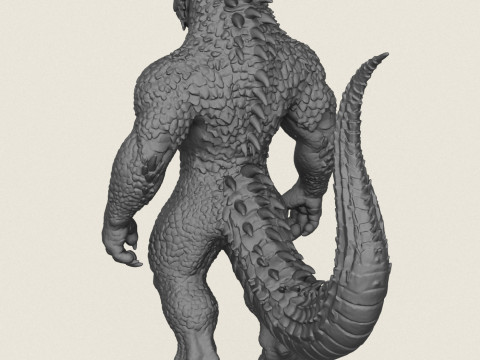 Monster Lizard Print Ready 3D 打印模型