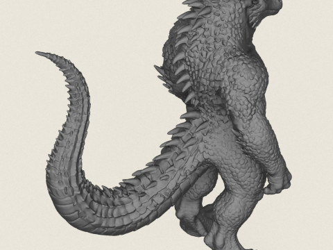 Monster Lizard Print Ready 3D 打印模型