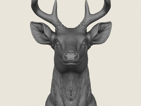 Deer Head Vase Print Ready Model Cetak 3D