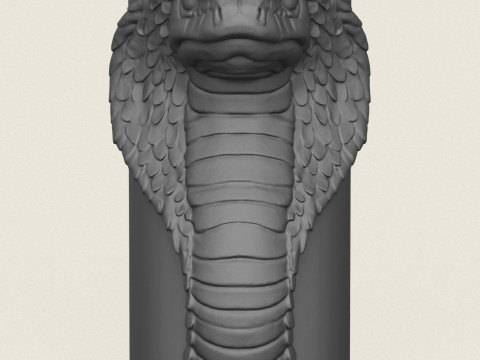 Wazon z głową węża kobry Model do druku 3D