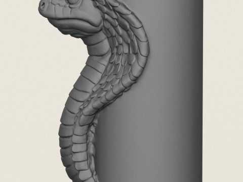 Wazon z głową węża kobry Model do druku 3D