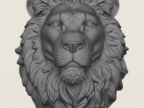 Lion Head Vase Print Ready 3D Print Model