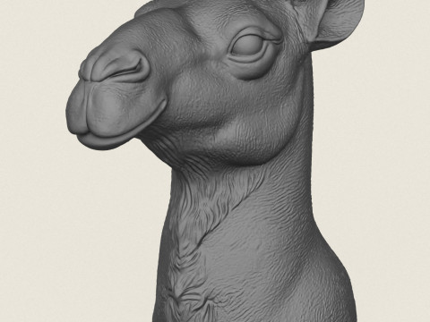 Camel Face Vase Print Ready 3D 프린트 모델