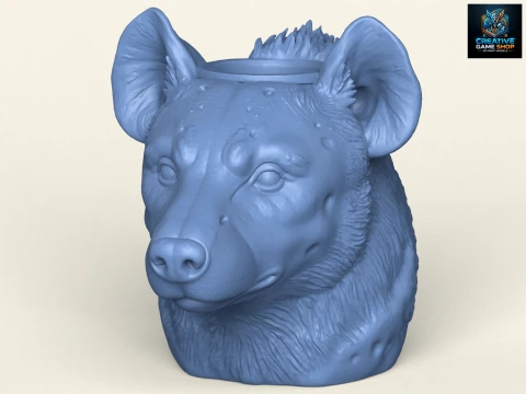 Ваза для обличчя гієни 3D Принт Модель