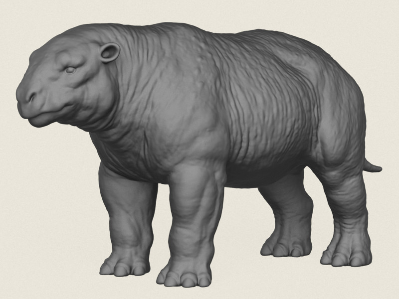Dino Bull Print Ready 3D Print Model .c4d .max .obj .3ds .fbx .stl .blend