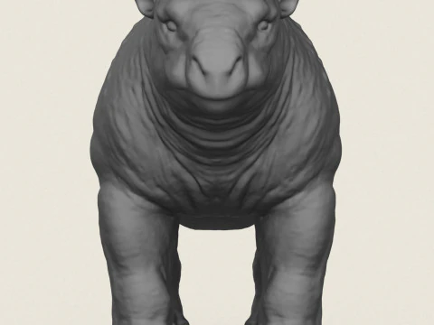 Dinosaur Bull 3D Print Model