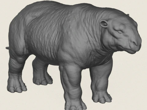 Dinosaur Bull 3D Print Model