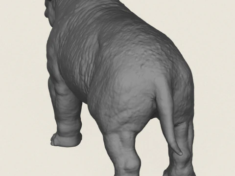 Dinosaur Bull 3D Print Model