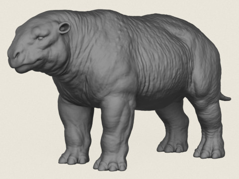 Dinosaurus Stier 3D printmodel