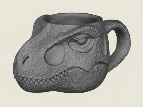 Dinosaur Milk Coffee Mug Modelo de impresión 3D