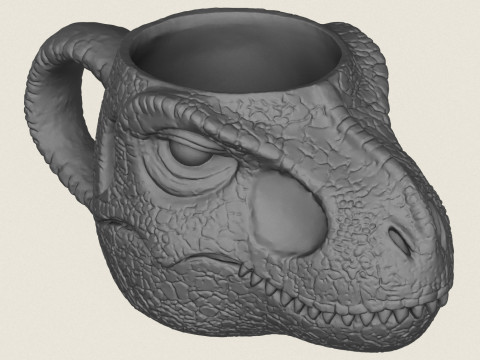 Кофейная кружка с молоком динозавра 3D Принт Модель