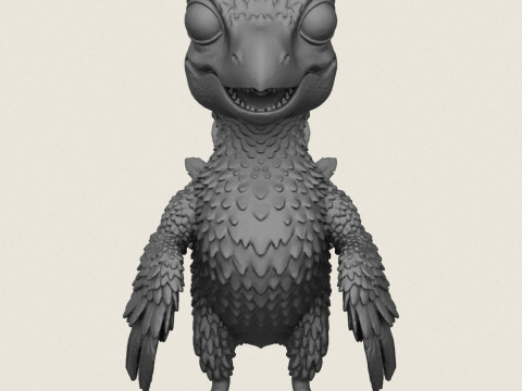 Fertig ist der Dinosaurier-Vogel-Baby-Druck 3D Druckmodell