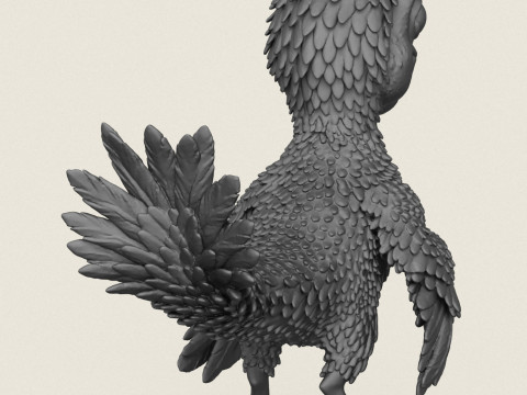 Fertig ist der Dinosaurier-Vogel-Baby-Druck 3D Druckmodell