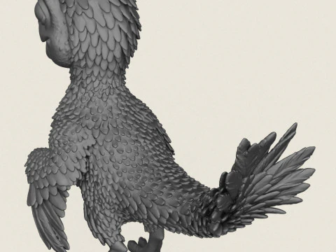 Dinosaur Bird Baby 3D Print Model