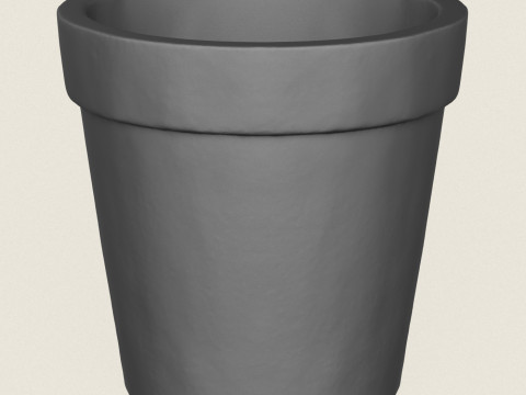 암사자 헤드 화분 인쇄 준비 3D 프린트 모델