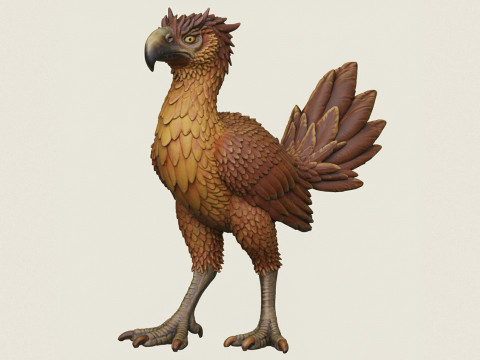 Burung Monster Dinosaurus Model Cetak 3D