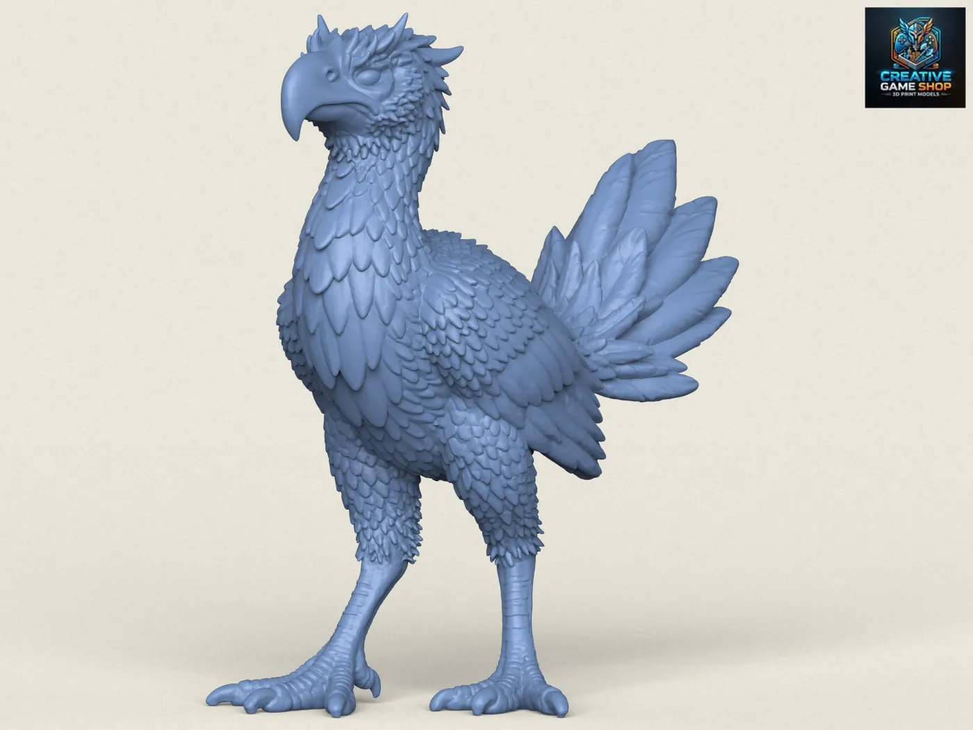 Dinosaur Monster Bird 3D Print Model .c4d .max .obj .3ds .fbx .stl .blend