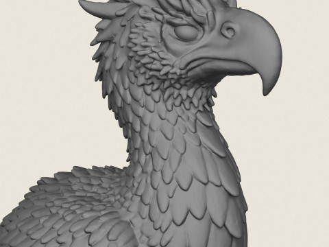Dinosaure Monstre Oiseau Imprimer Prêt Modèles 3D en vedette