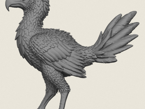 Dinosaure Monstre Oiseau Imprimer Prêt Modèles 3D en vedette